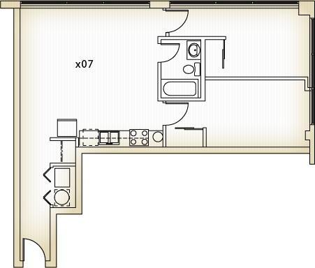 Spring Street Loft Apartments Room 307